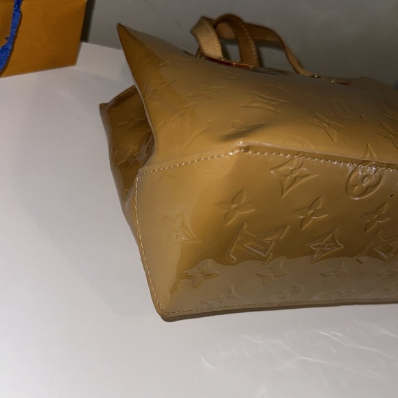 Louis Vuitton 2005 Beige Vernis Reade PM Small Purse MI0085 Top Handle LV - Picture 8 of 16